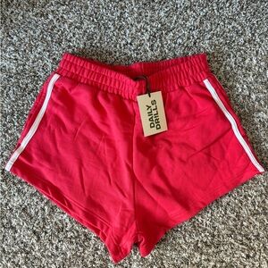 Daily Drills Women's Athletic Red Shorts